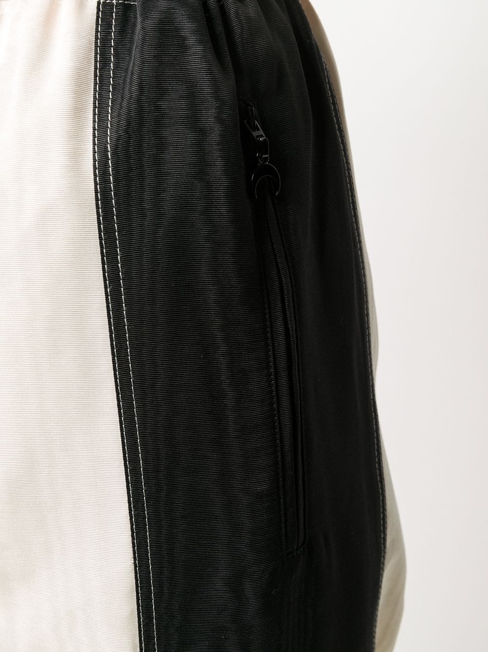 contrast panel cuffed trousers - 5