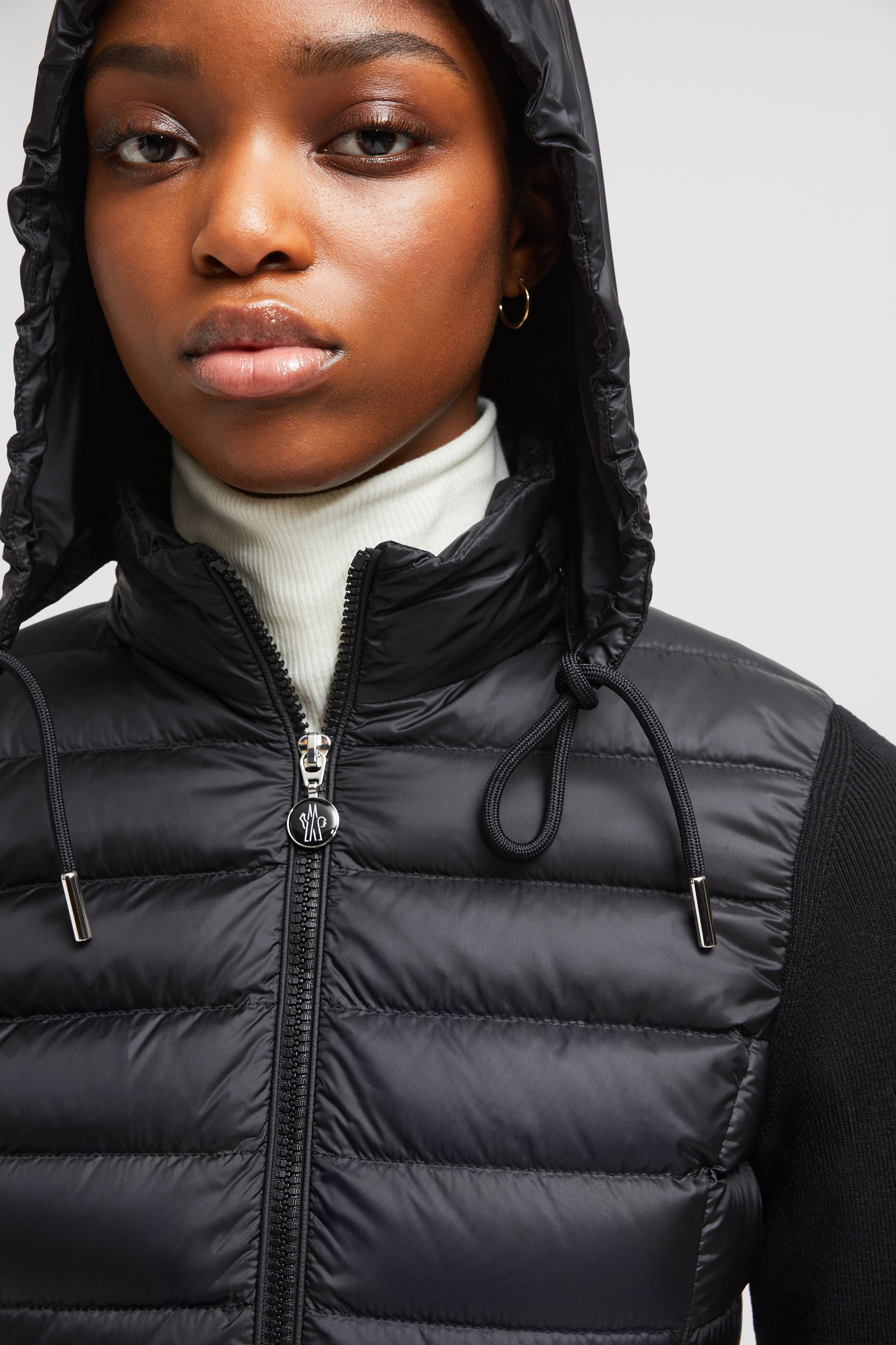 Padded Wool Zip-Up Cardigan - 7