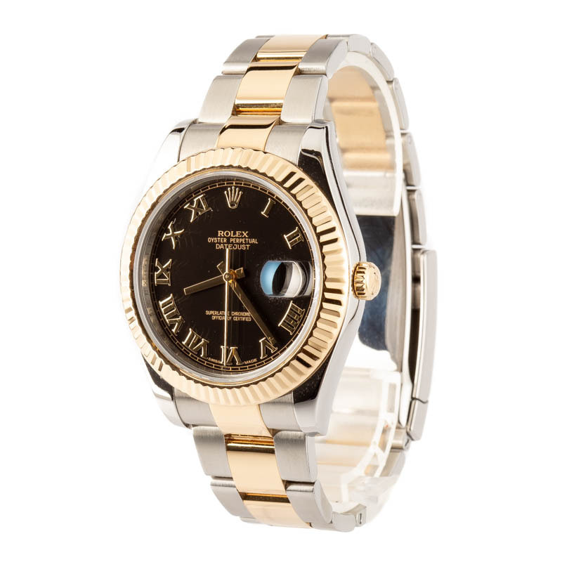 Rolex Datejust II Ref 116333 Black Arabic Dial - 2