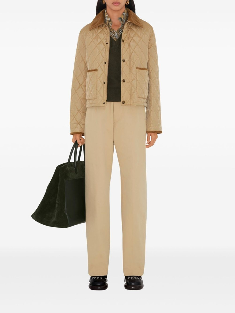 Burberry cotton trousers outlook
