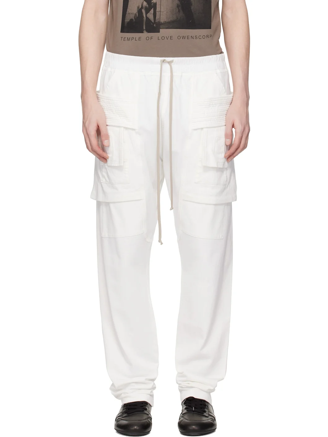 Off-White Temple Creatch Drawstring Cargo Pants - 1