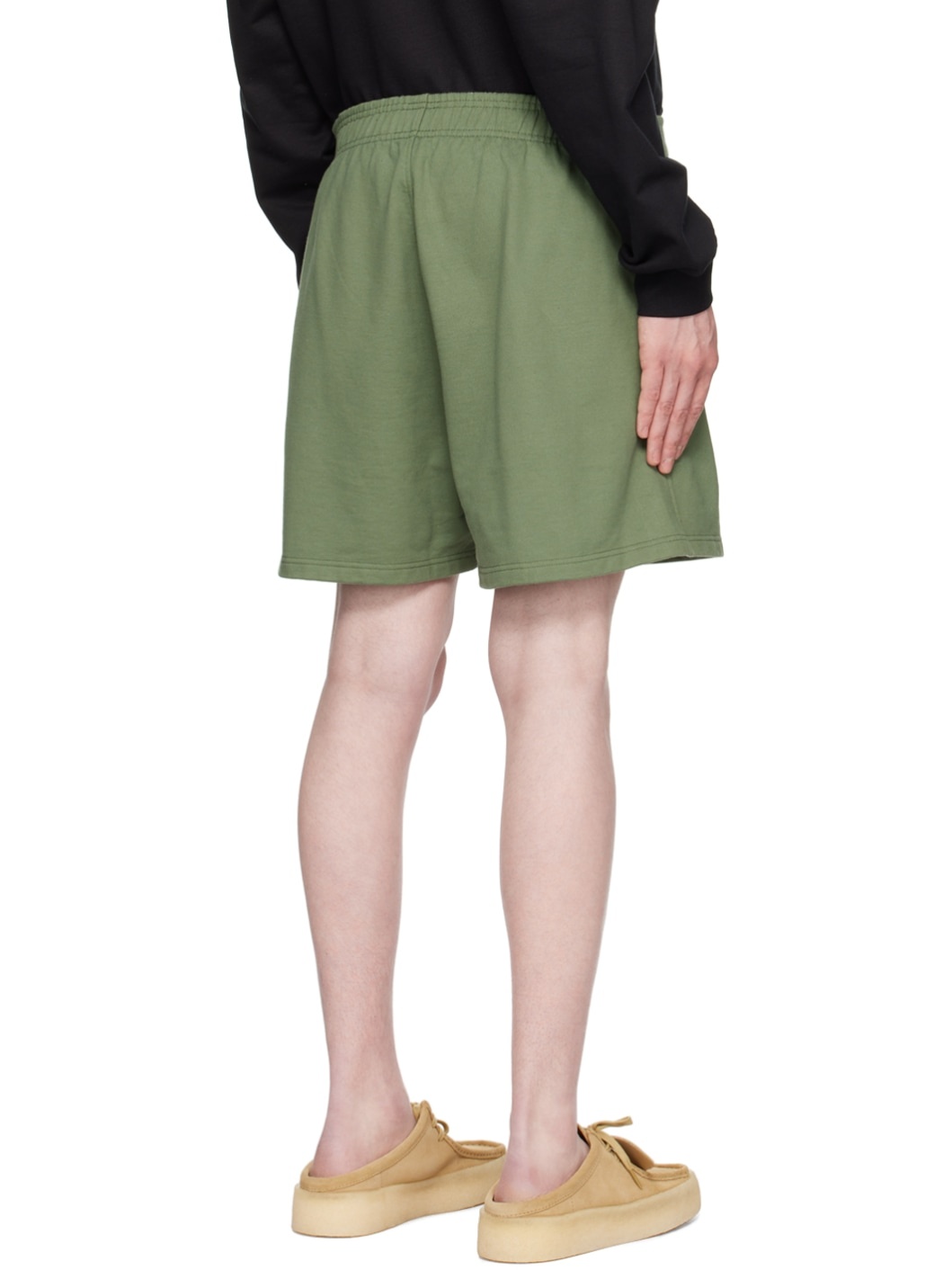 Khaki Tatreez Shorts - 3