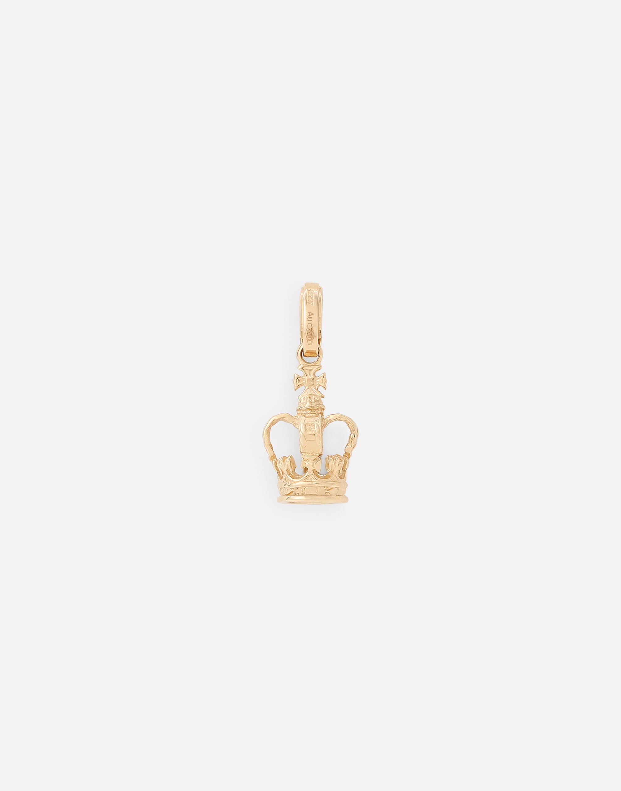 Crown Yellow gold charm - 3