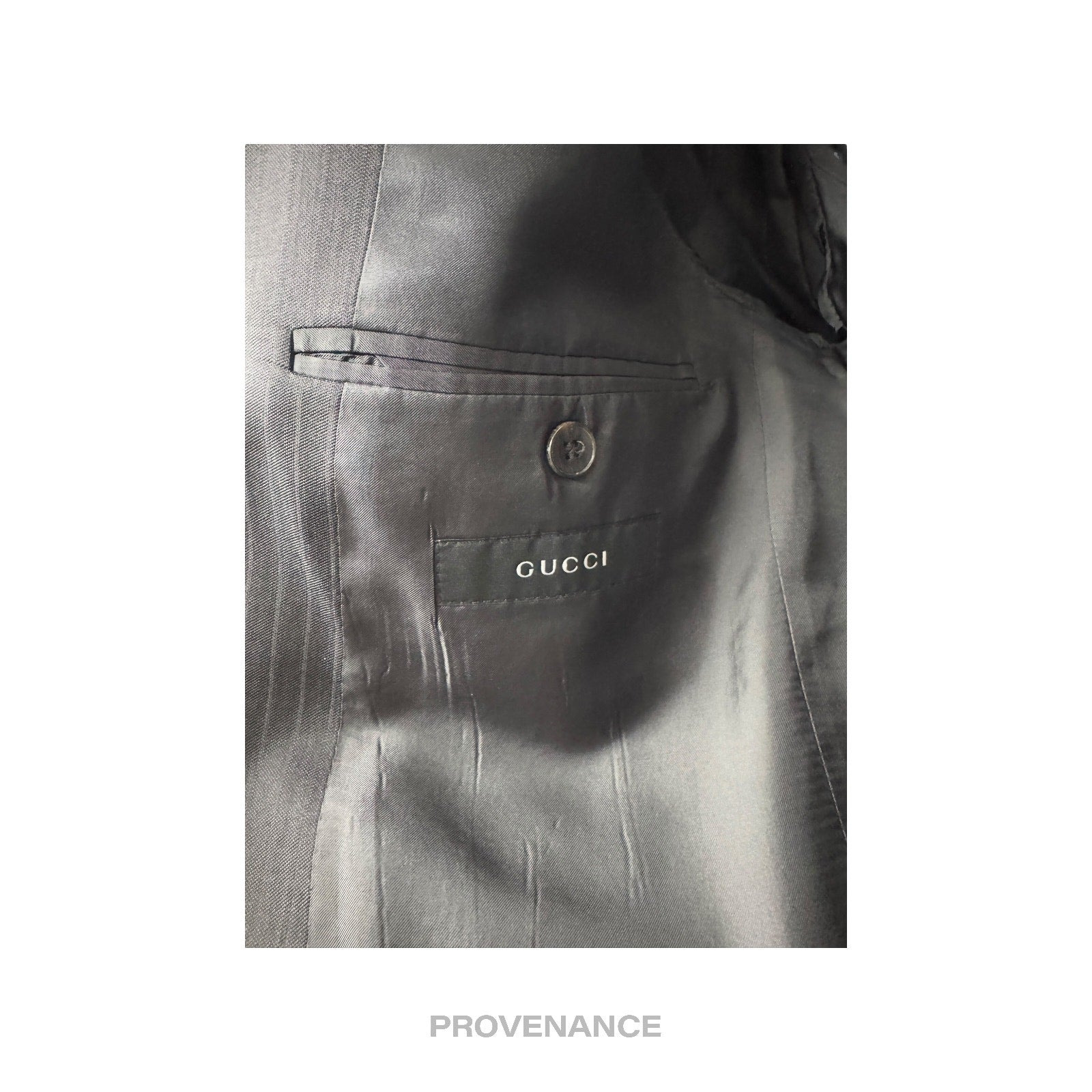 Gucci Jacket Coat Blazer - Shadow Stripe Peak 50R 40R - 7