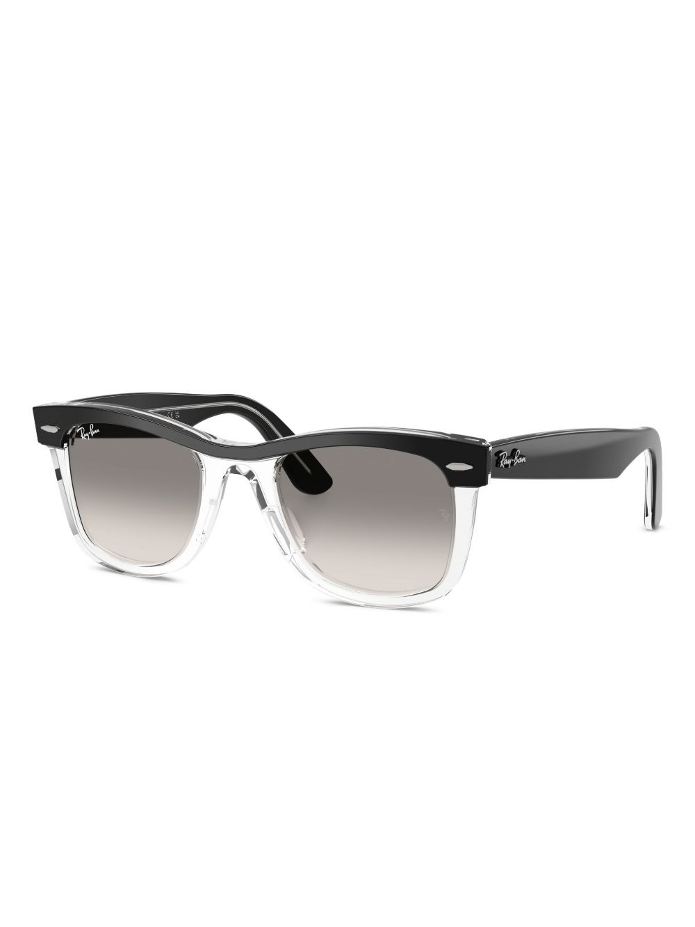 square-frame polished sunglasses - 2