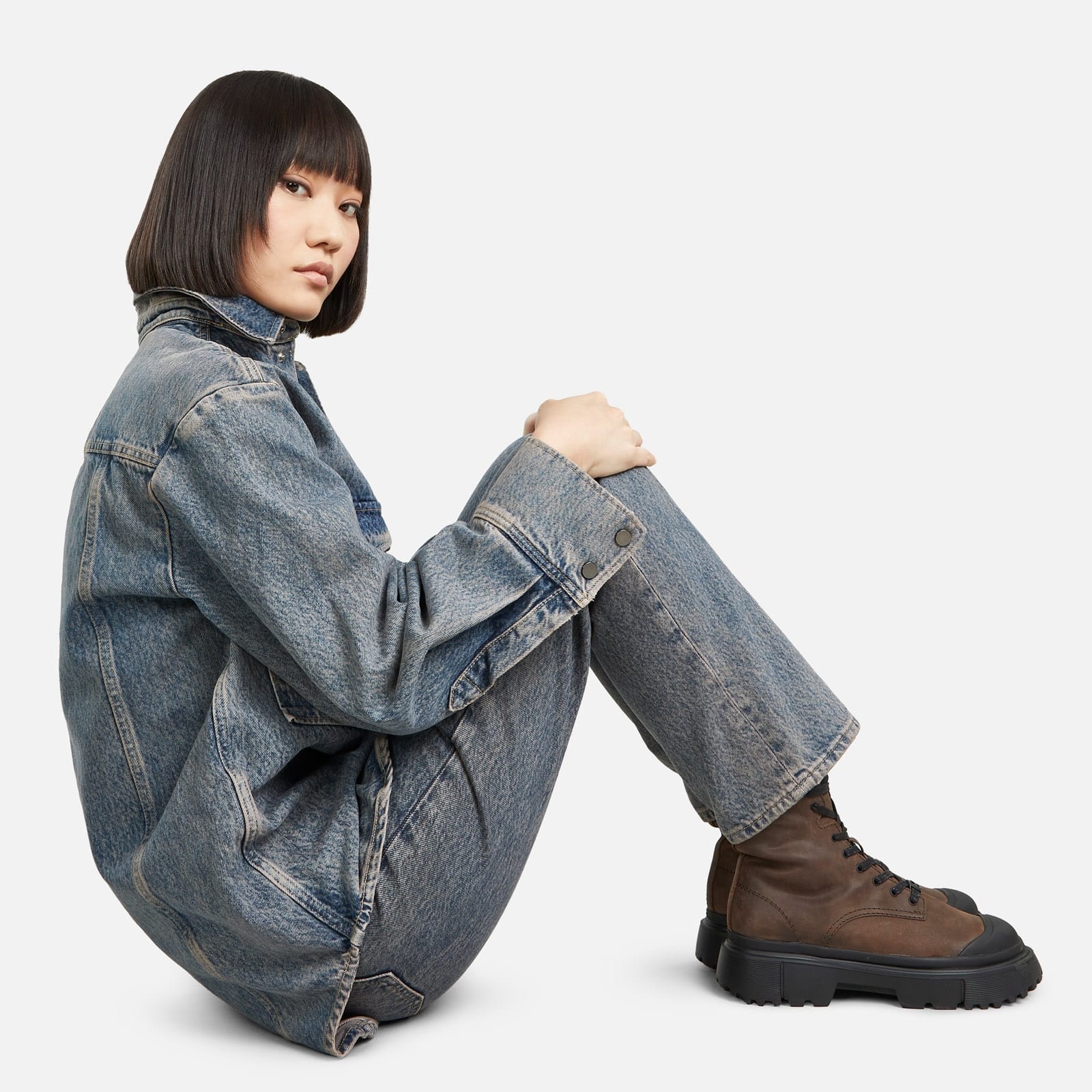 Combat Boots Hogan H619 Brown - 5
