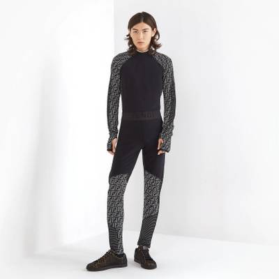 FENDI Black tech fabric leggings outlook