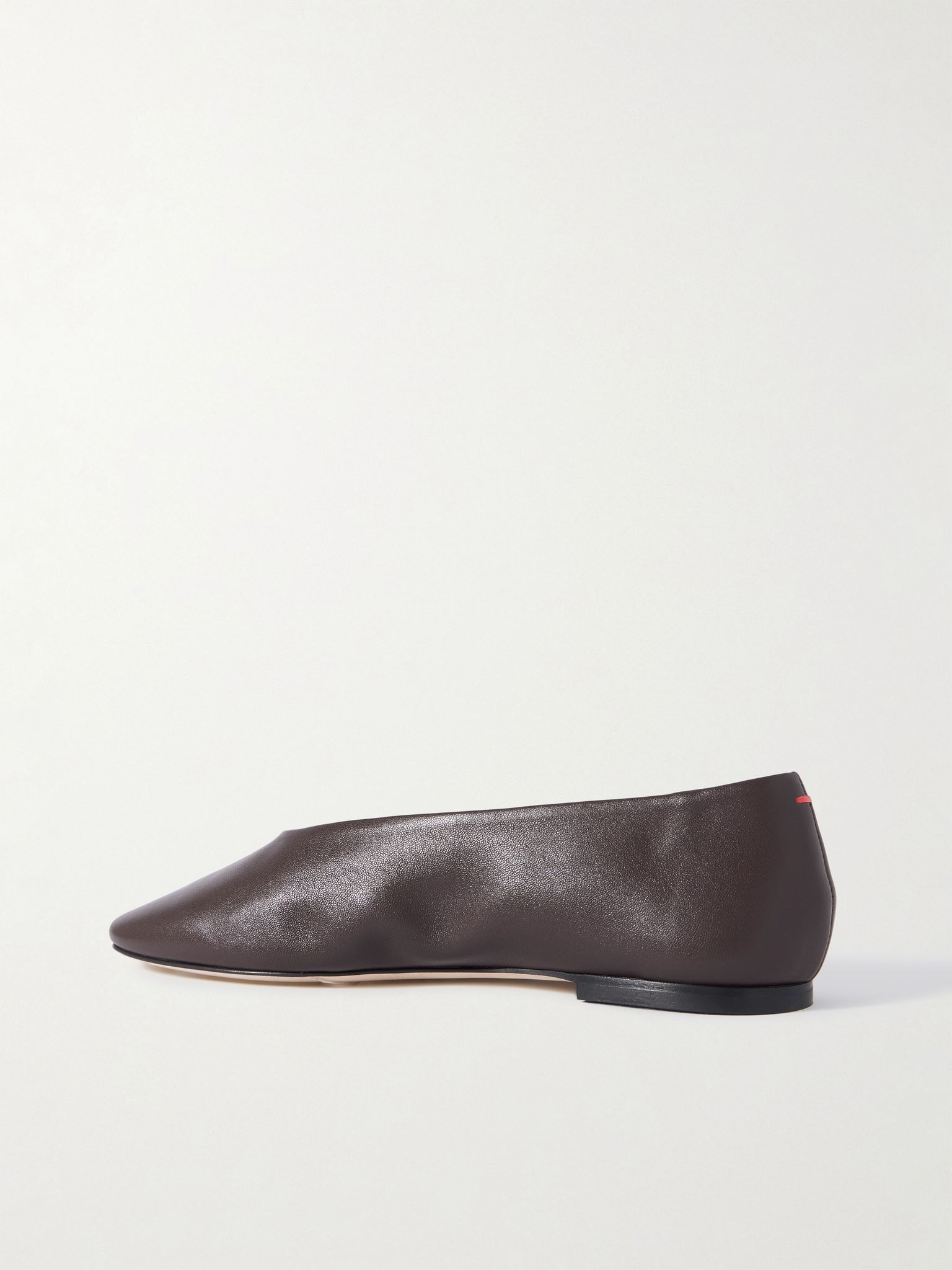 Kirsten leather ballet flats Chocolate - 3