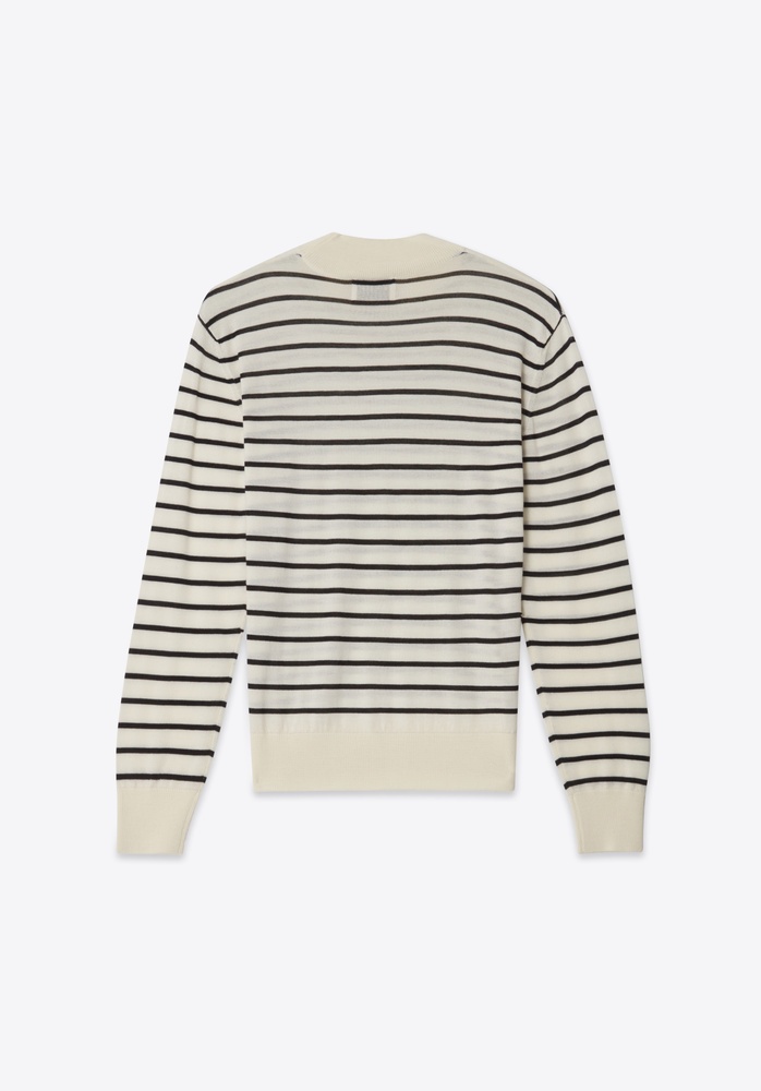 SWEATER 71 BLACK WHITE STRIPE - 4