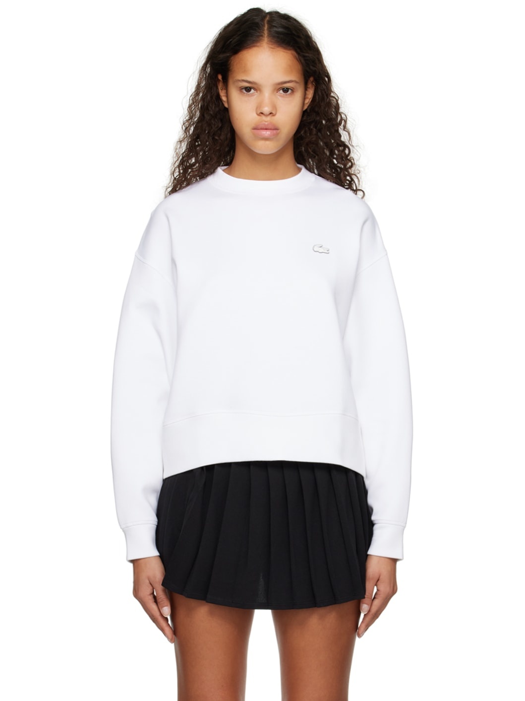 White Patch Sweatshirt - 1