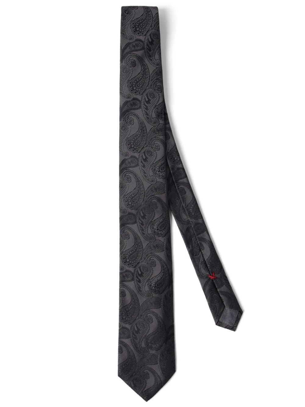 jacquard silk tie - 1