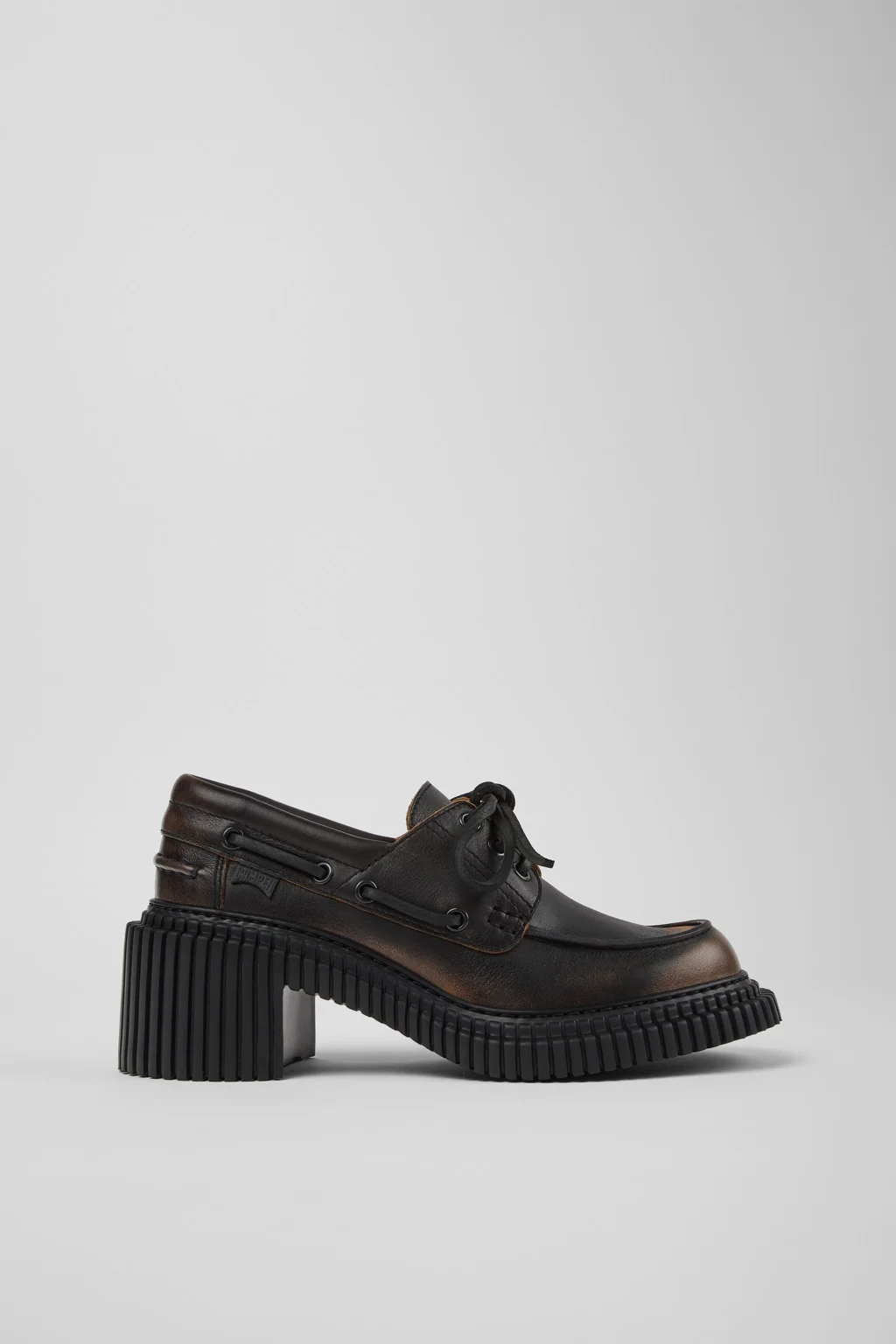 Pix London Black Leather Moccasins for Women. - 1