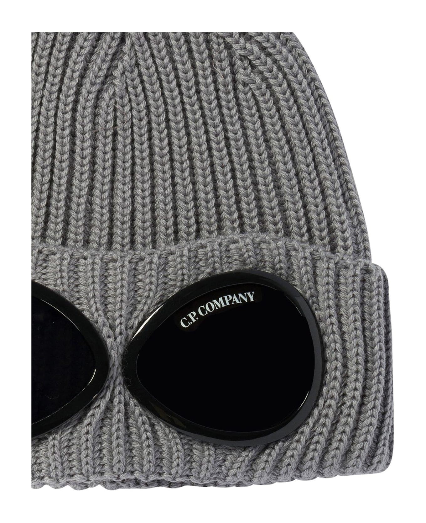 Goggle Detailed Turn-up Hem Beanie - 3