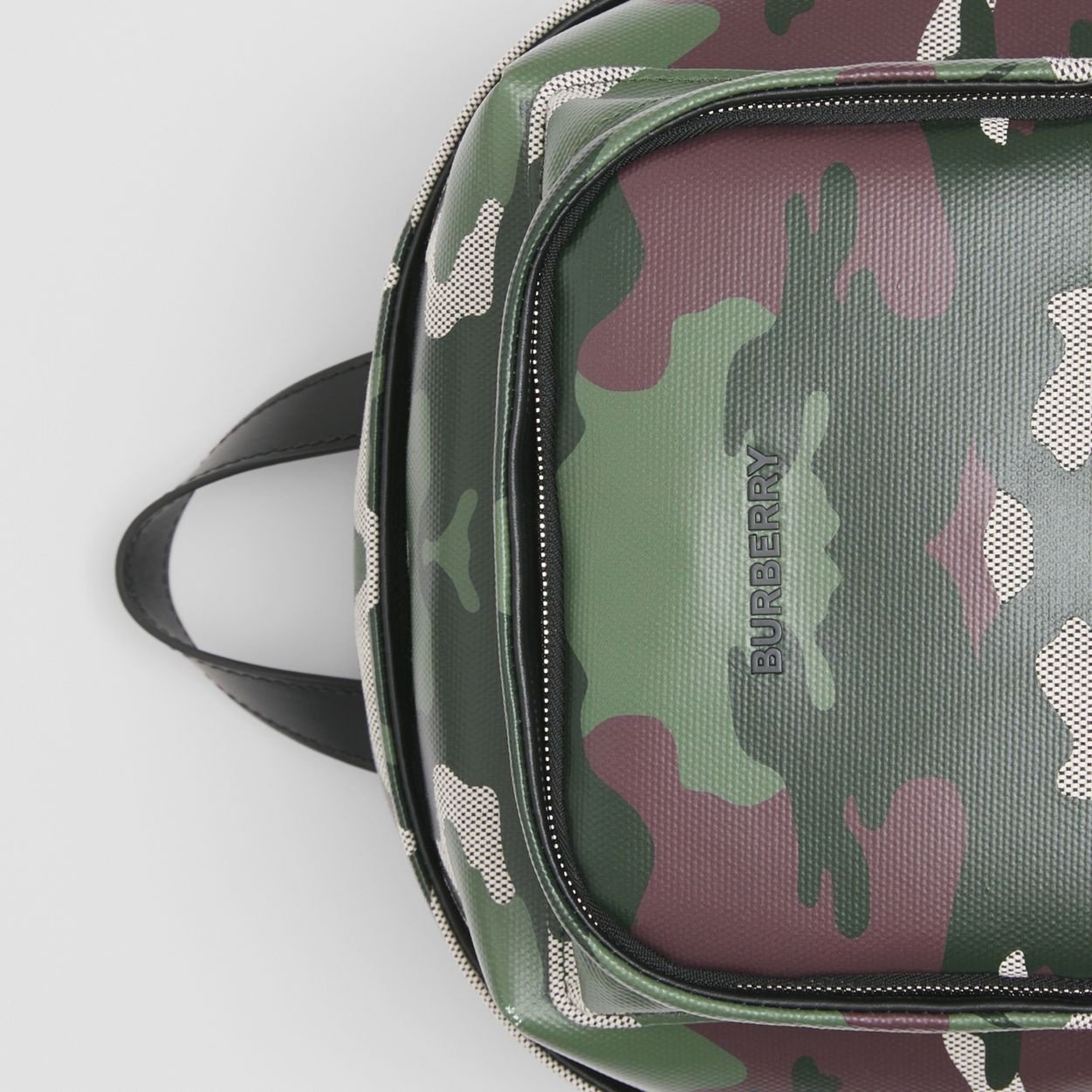 Camouflage Print Cotton Canvas Backpack - 2