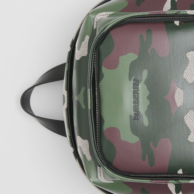 Burberry Camouflage Print Cotton Canvas Backpack outlook