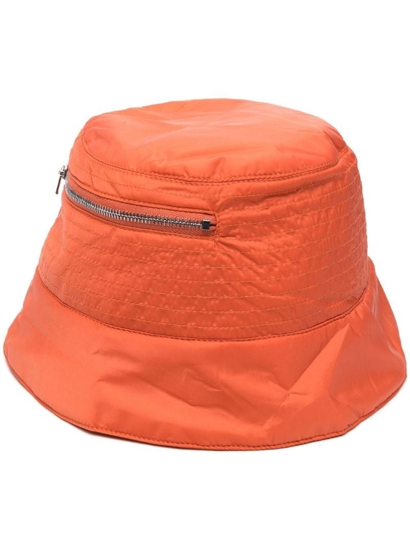 zip-pocket bucket hat - 1