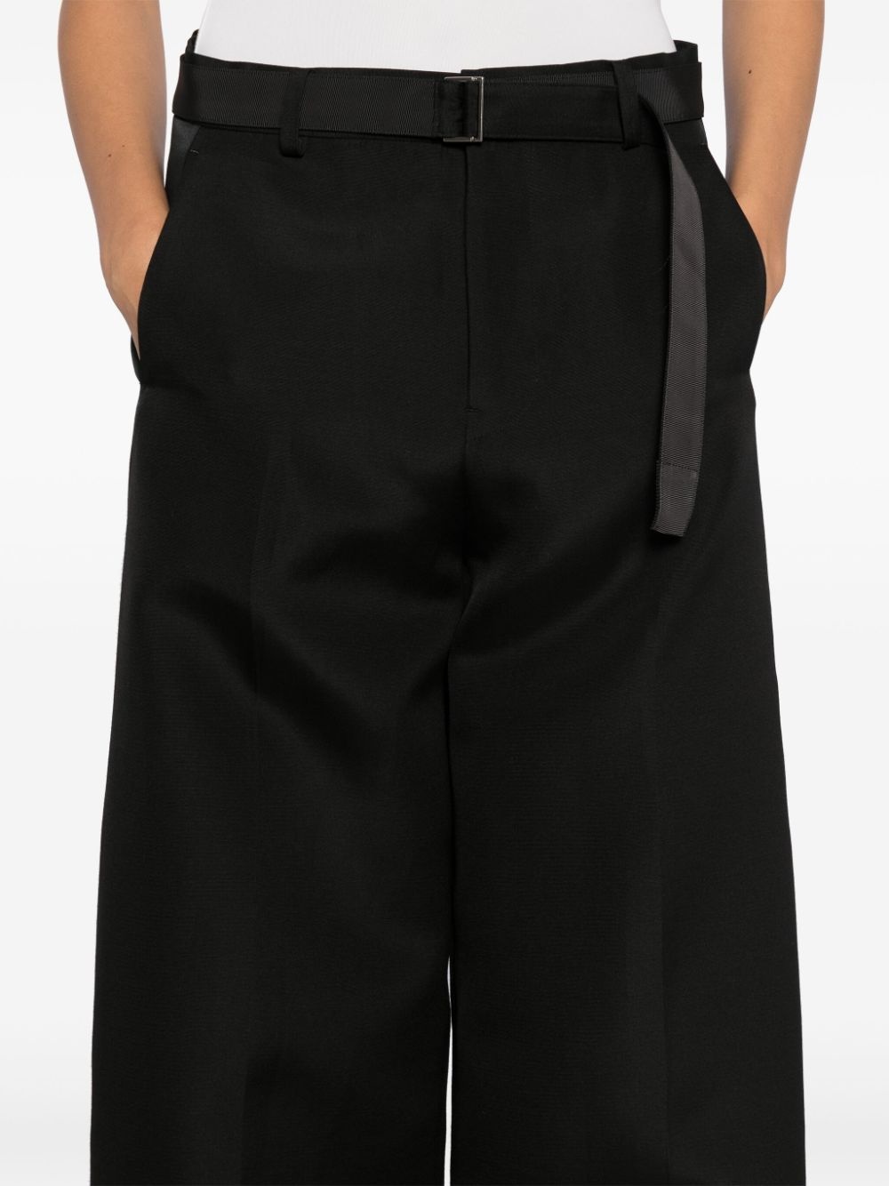 striped straight trousers - 5
