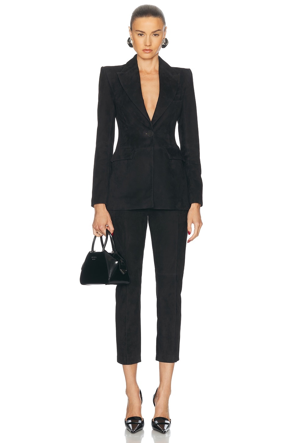 Cropped Suede Pant - 5