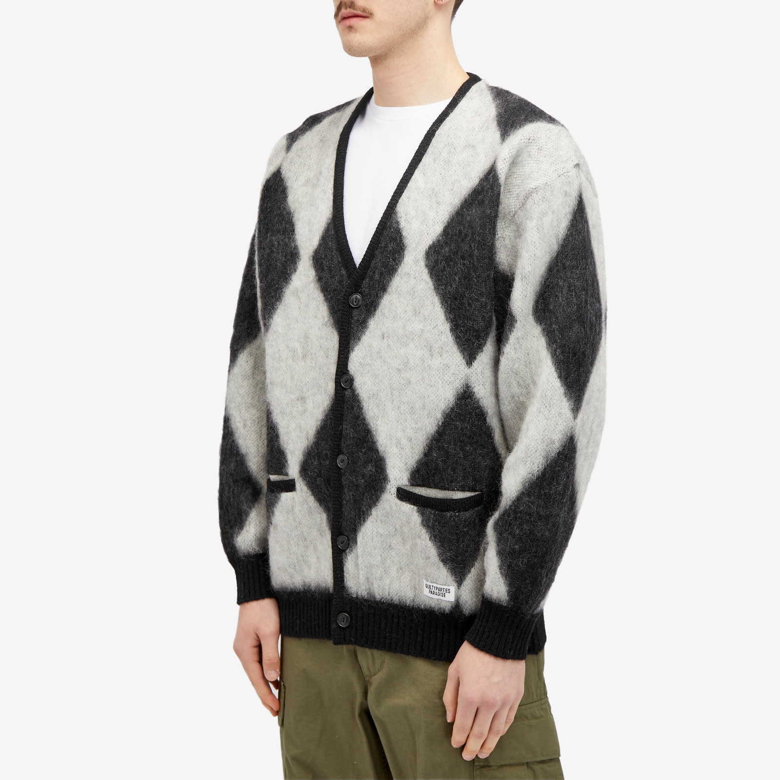 Wacko Maria Diamond Mohair Cardigan