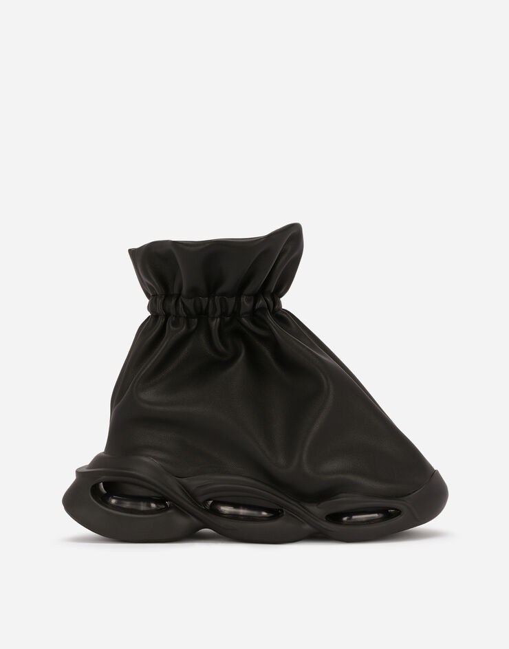 Nappa-effect Wave mid-top sneakers - 1