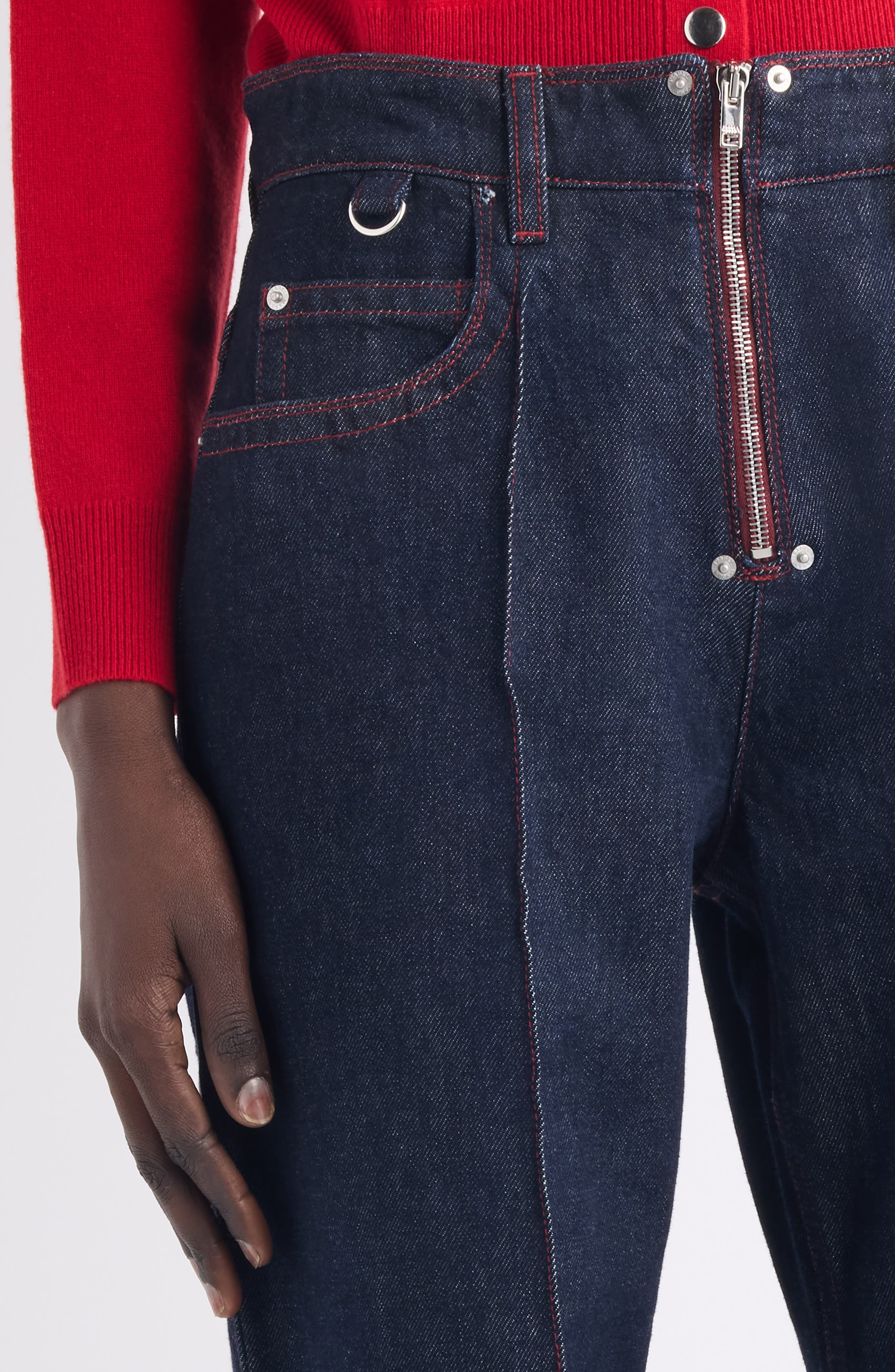 Isabel Marant Stely Flare Leg Jeans in Dark Midnight at Nordstrom - 5