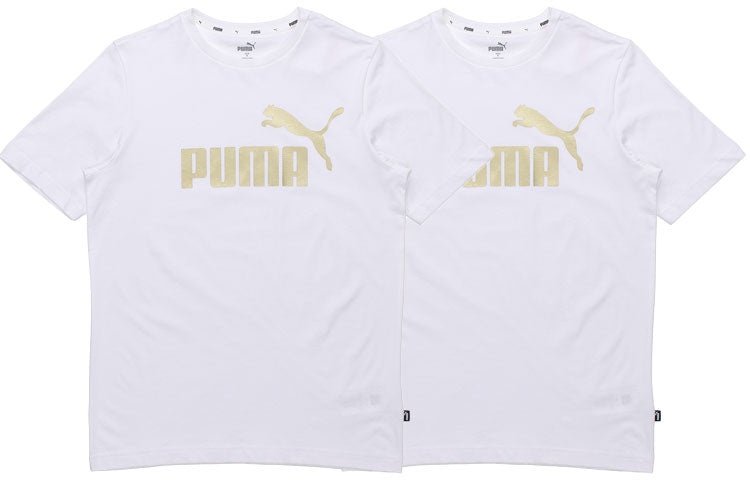PUMA Printed Short Sleeve T-Shirt 'White' 845573-02 - 6