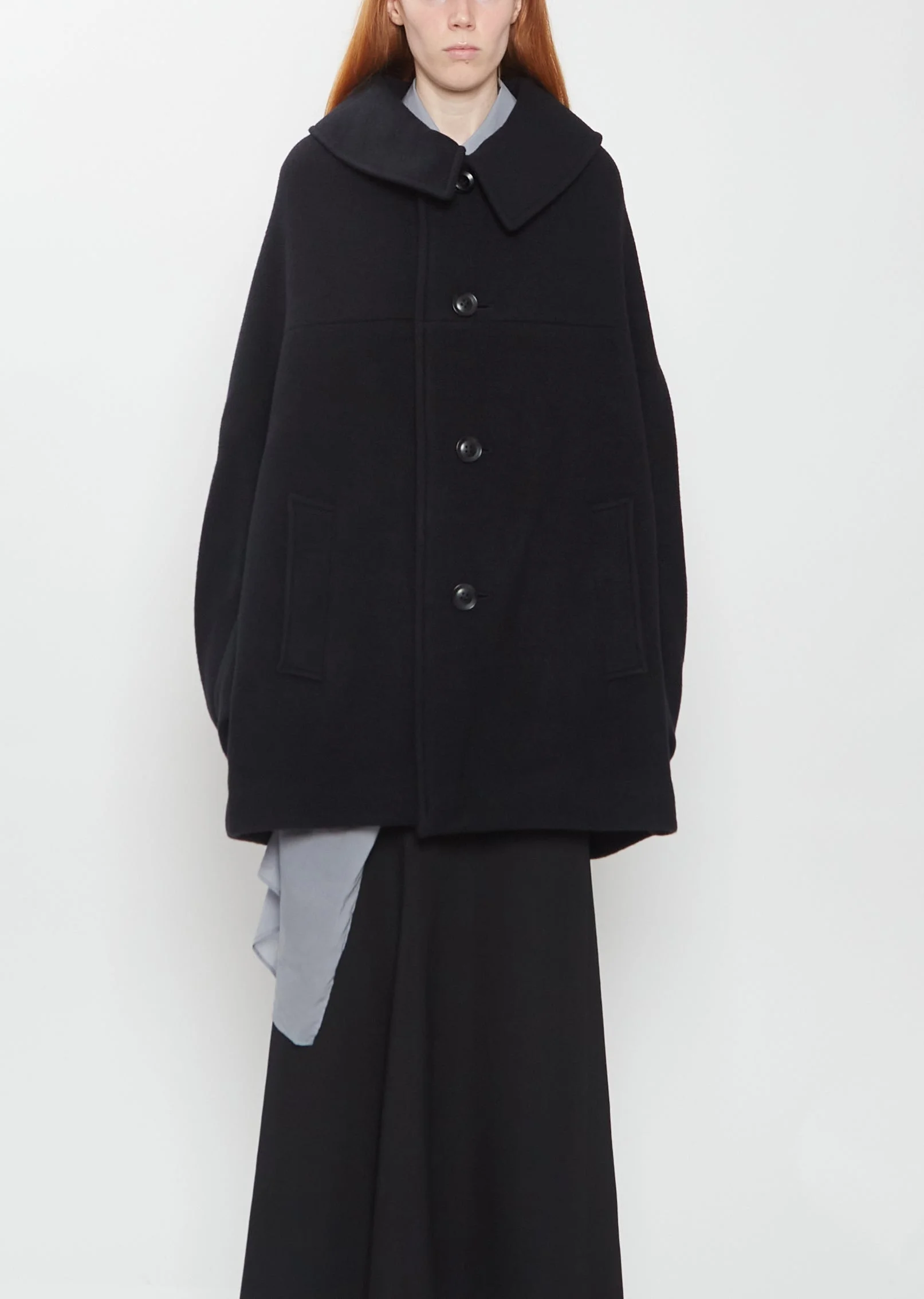 Arranged Mosser Wool Short Coat - 1