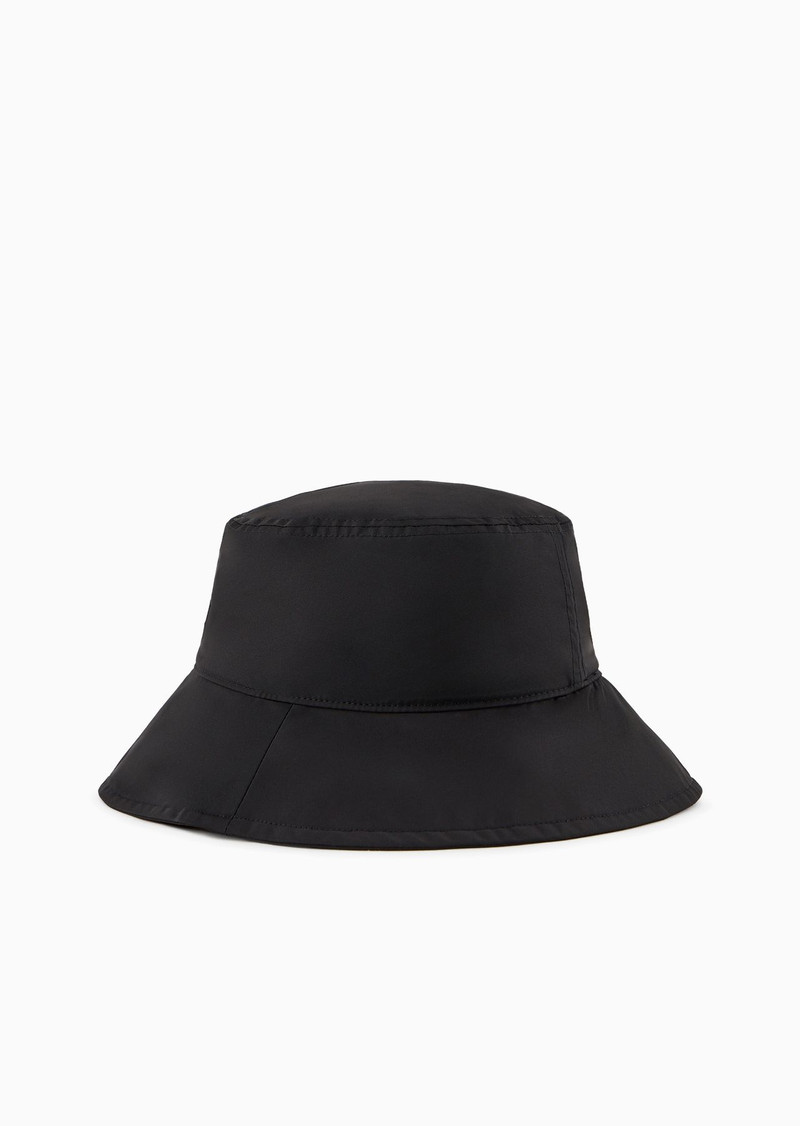 EMPORIO ARMANI Nylon cloche with embroidered logo outlook