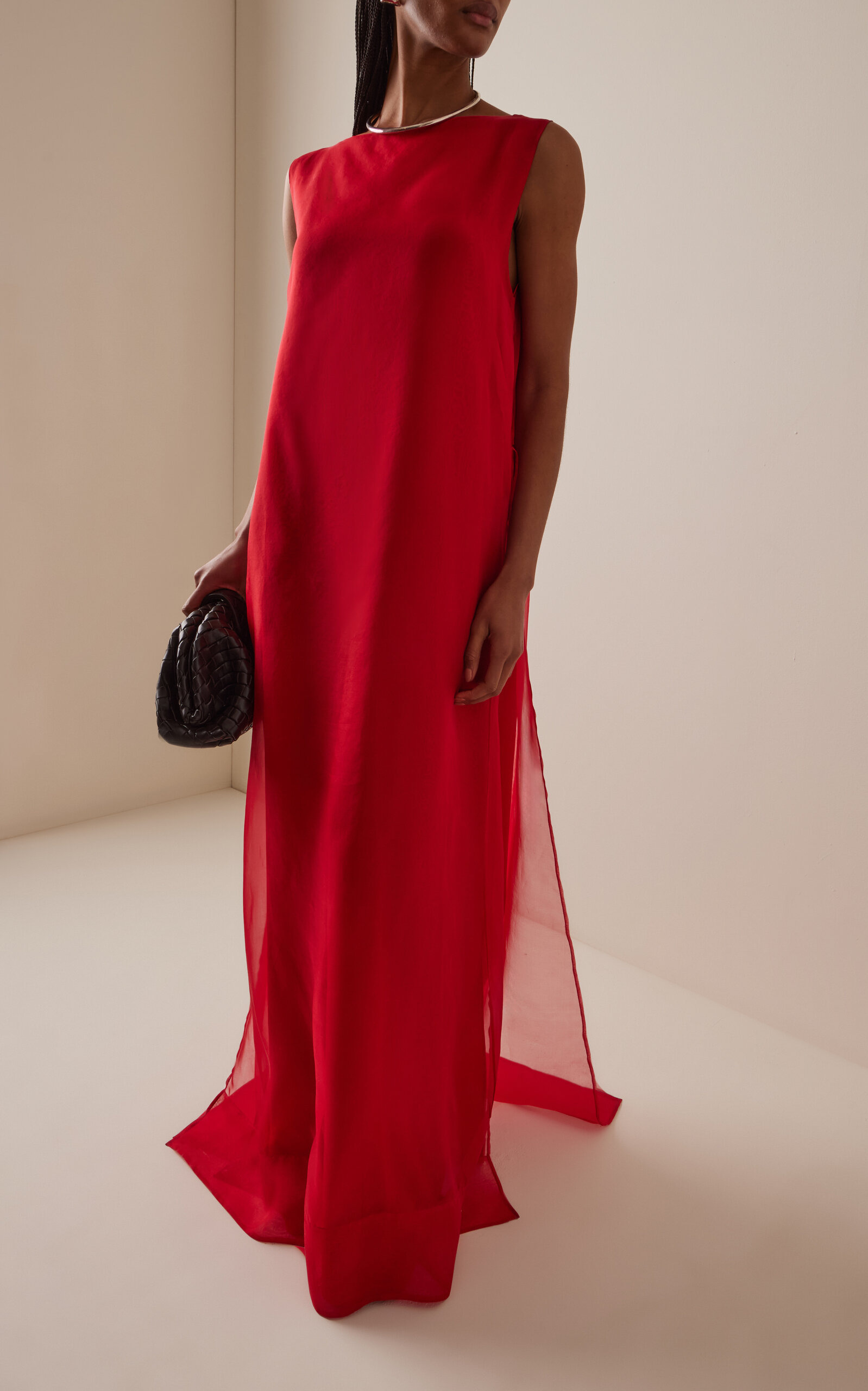 Jools Silk Maxi Dress red - 2