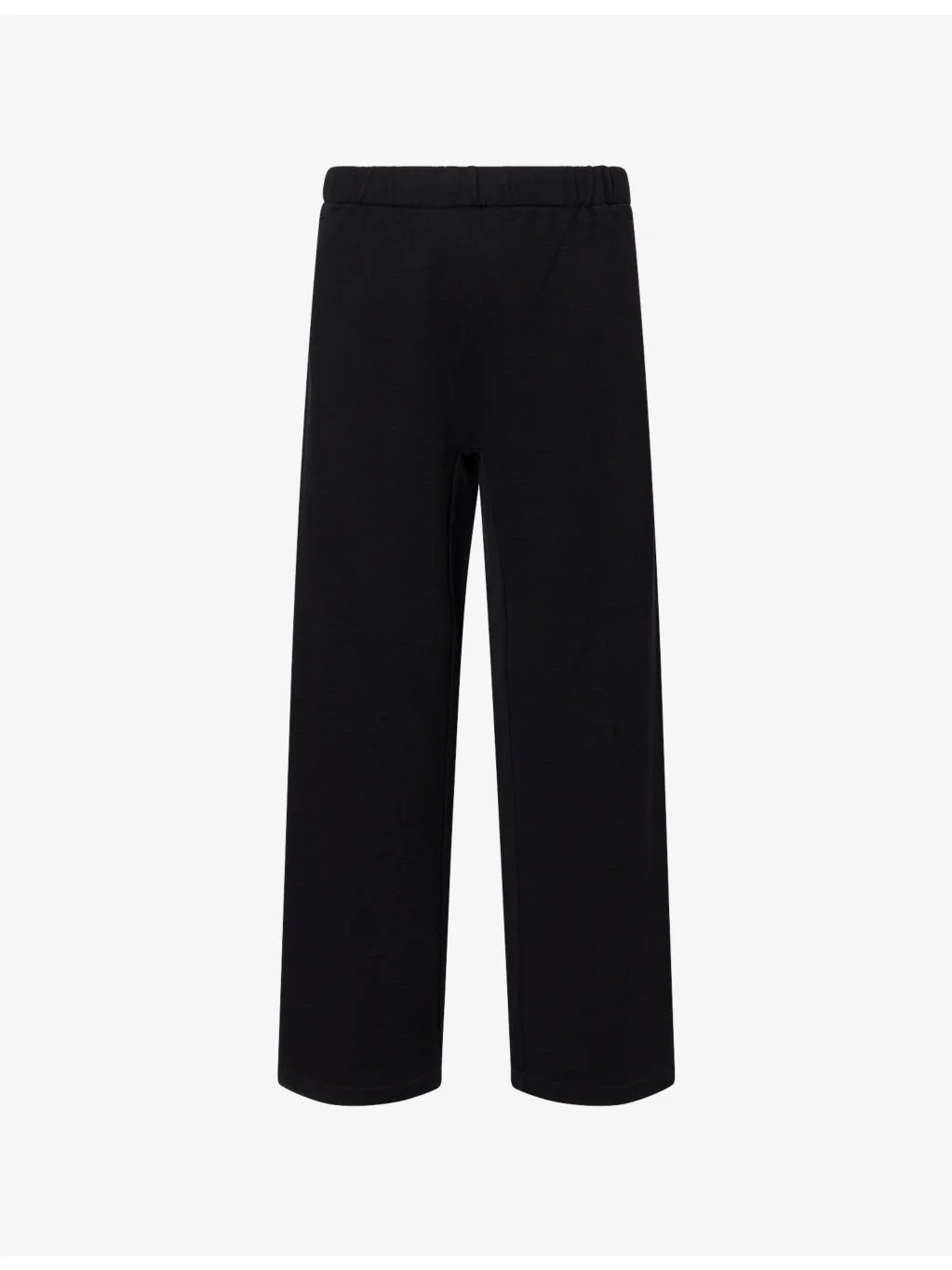 Embroided-Logo Wide-Leg Cotton Jogging Bottoms - 1