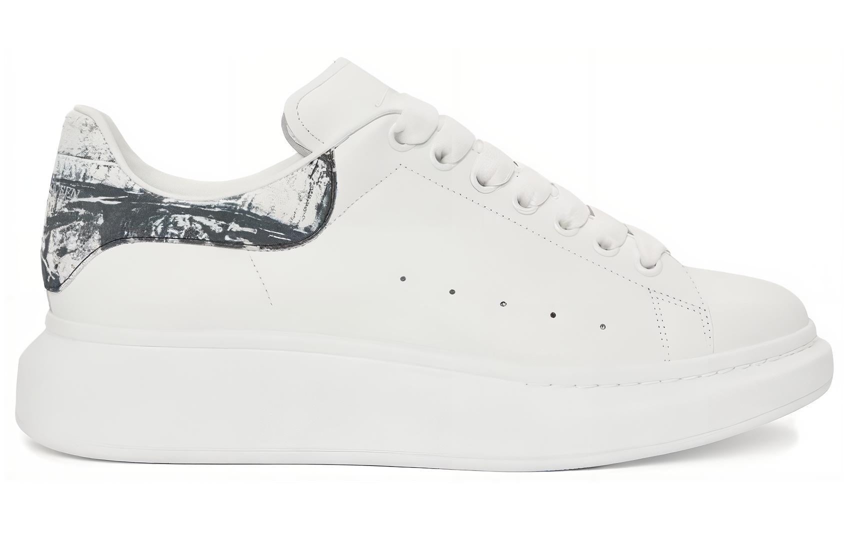 Alexander McQueen Oversized Sneakers 'White with Black Sketch' 782463WIE9P9061 - 2