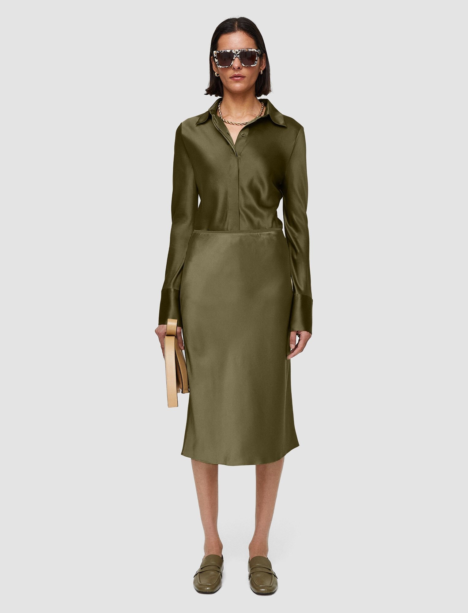 Silk Satin Isaak Skirt - 2