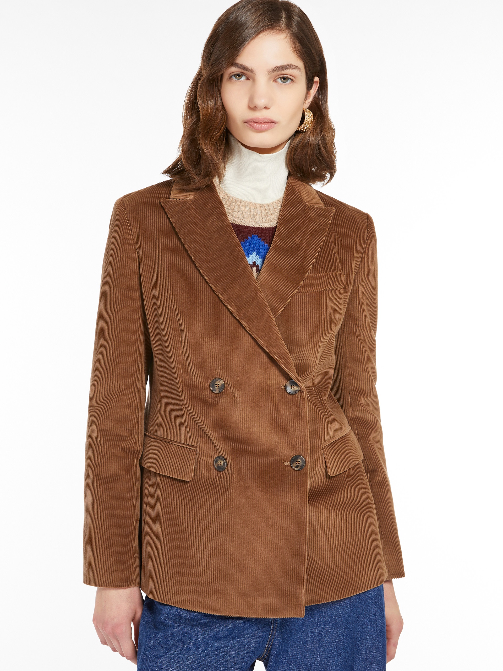 KATANGA Double-breasted velvet blazer - 5