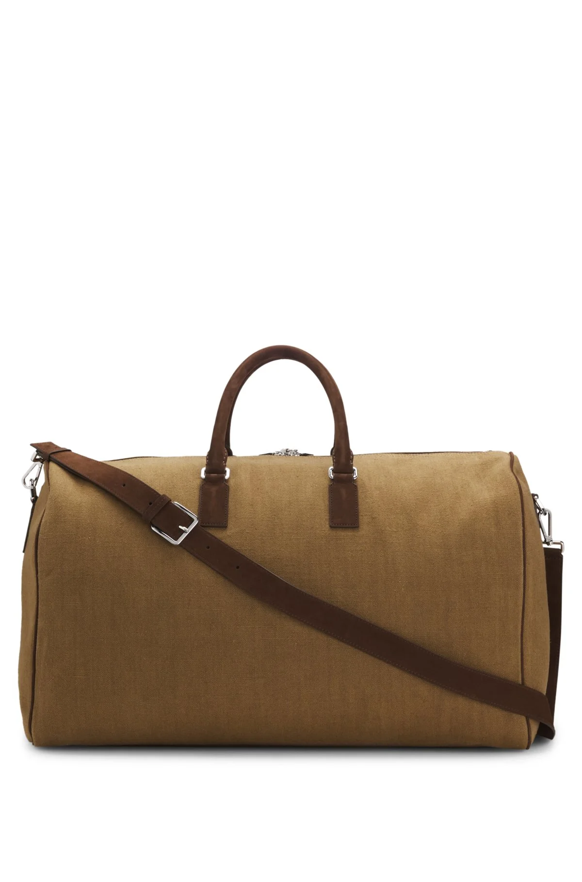 BOSS BY BECKHAM LINEN HOLDALL WITH SUEDE TRIMS - 1