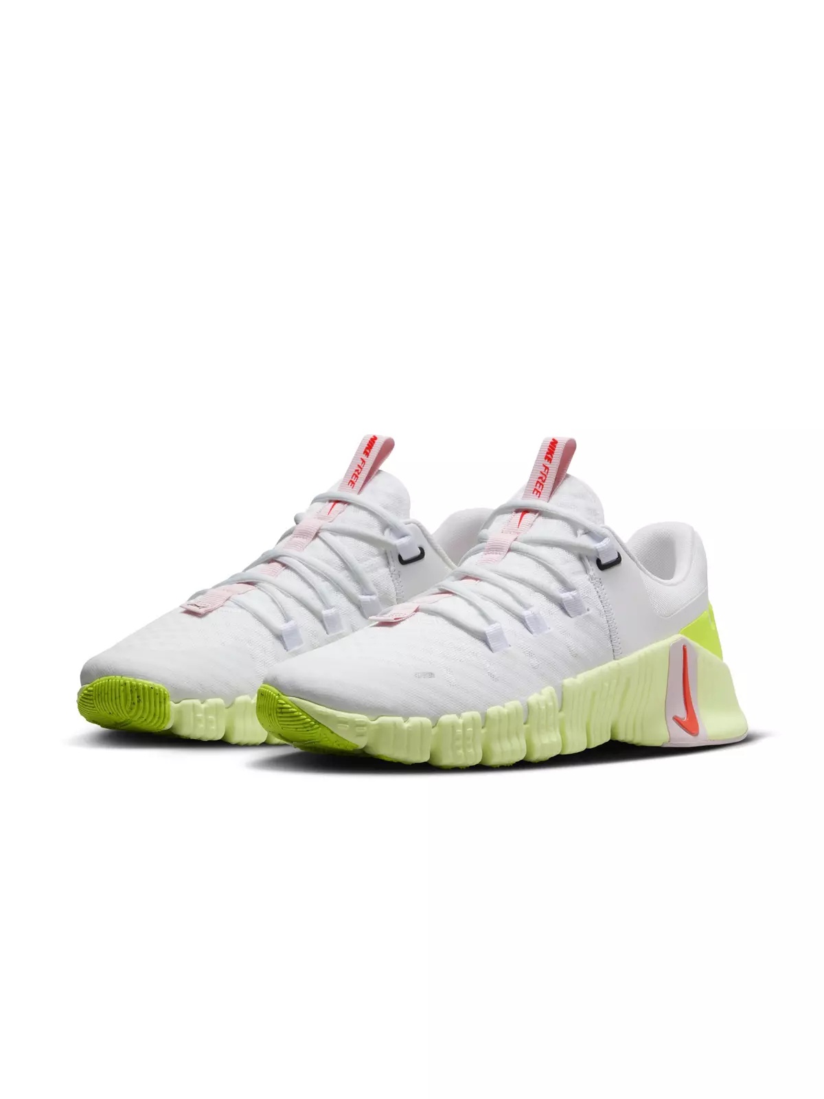 Free Metcon 5 "White/Barely Volt/Pink Foam/Bright Crimson" Women's Training Shoe - 3