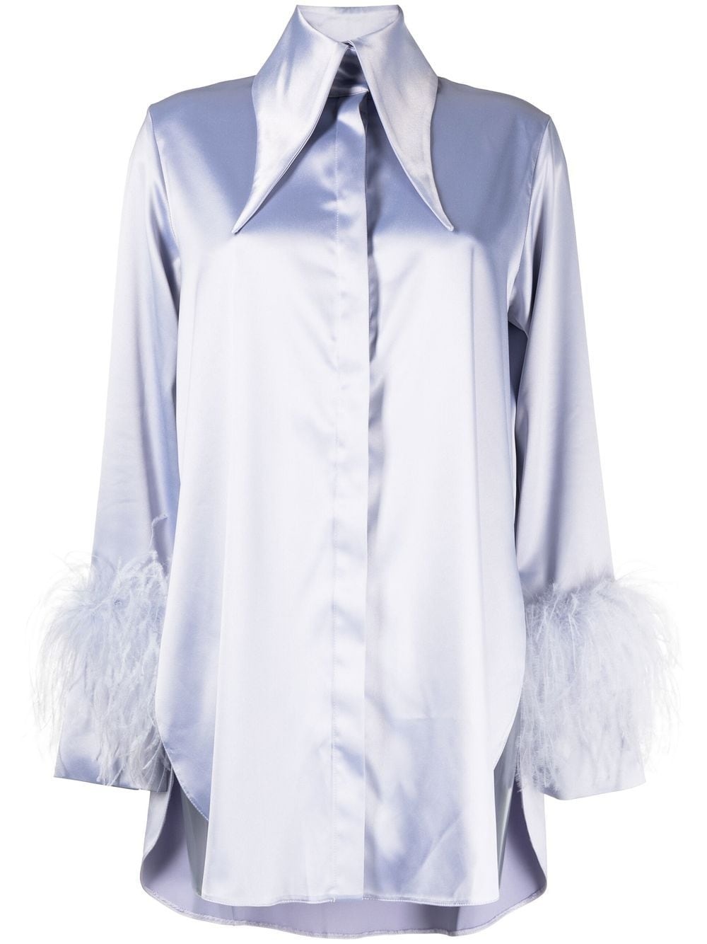 Seymour feather-trim shirt - 1