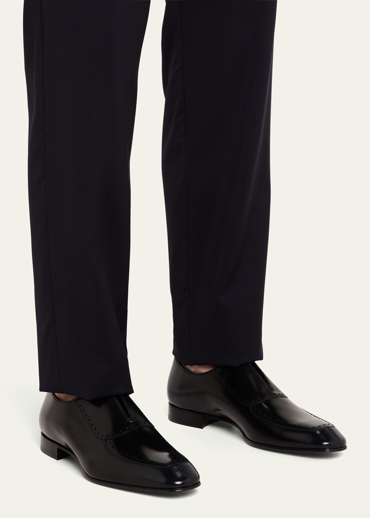 Men's Lafitte Spike Leather Oxfords - 2