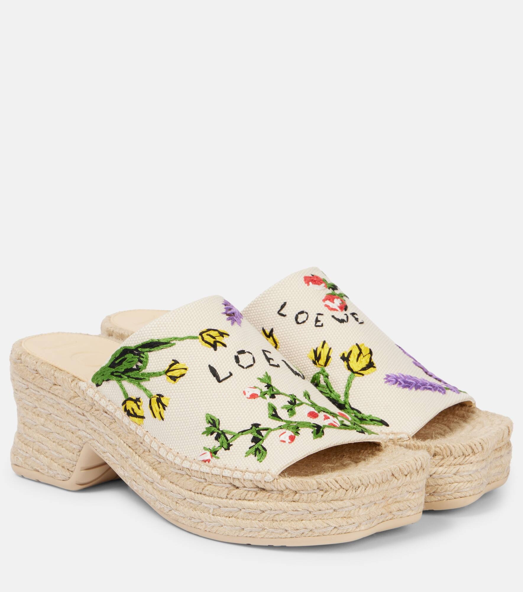 Paula's Ibiza Petal 80 platform mules - 1