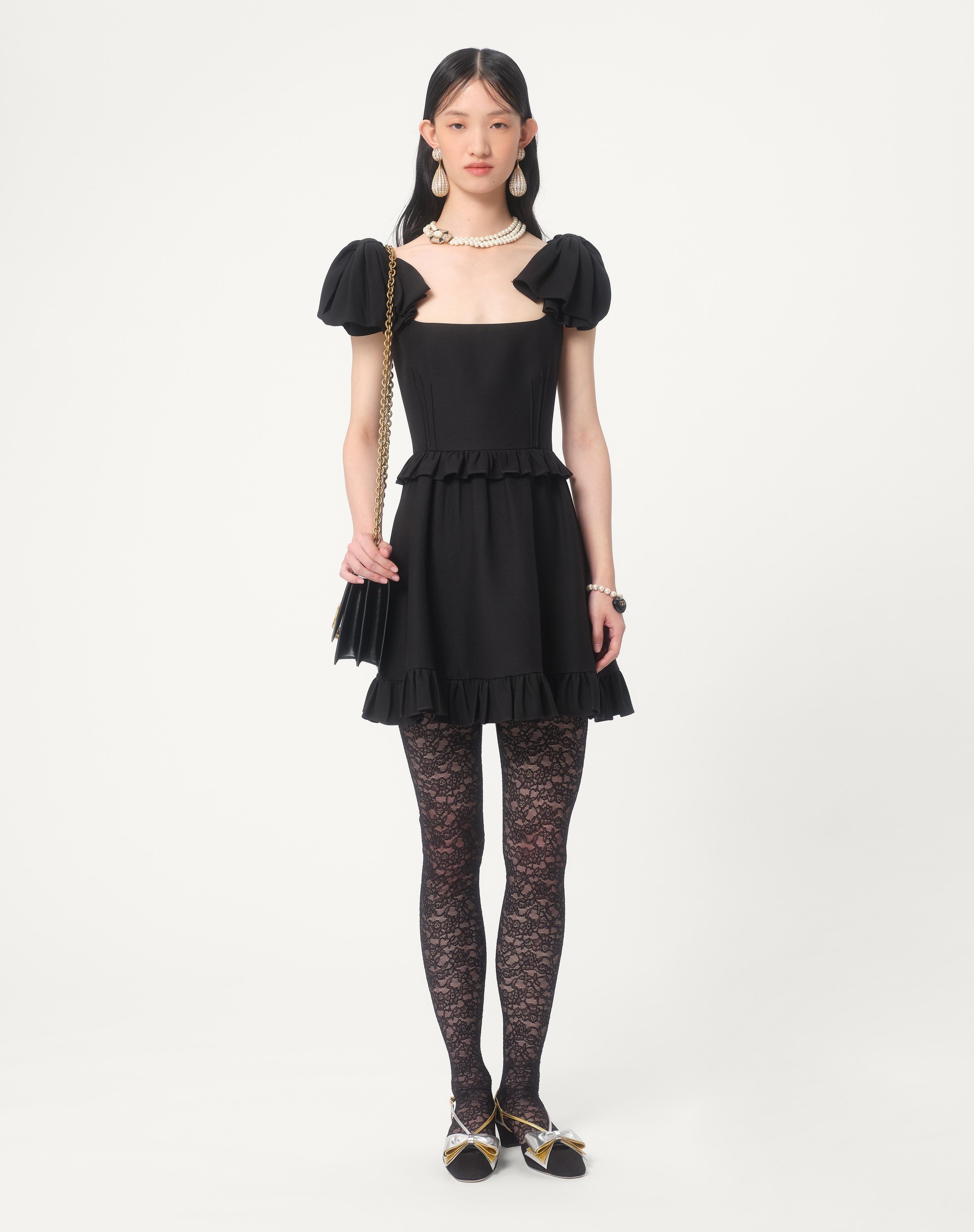 CREPE COUTURE SHORT DRESS - 2