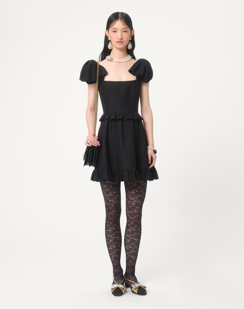 Valentino CREPE COUTURE SHORT DRESS outlook