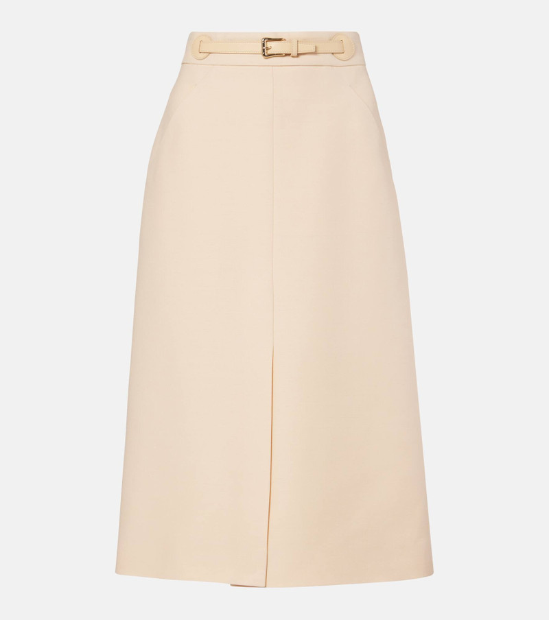 Crepe Couture midi skirt 1