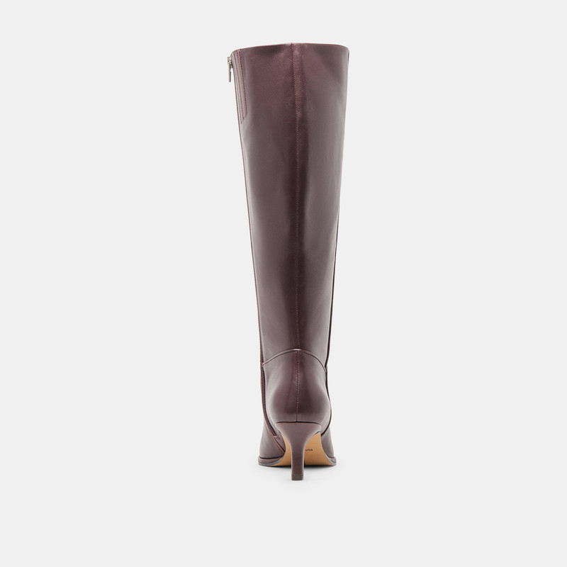 ALDY WIDE CALF BOOTS MULBERRY LEATHER 8