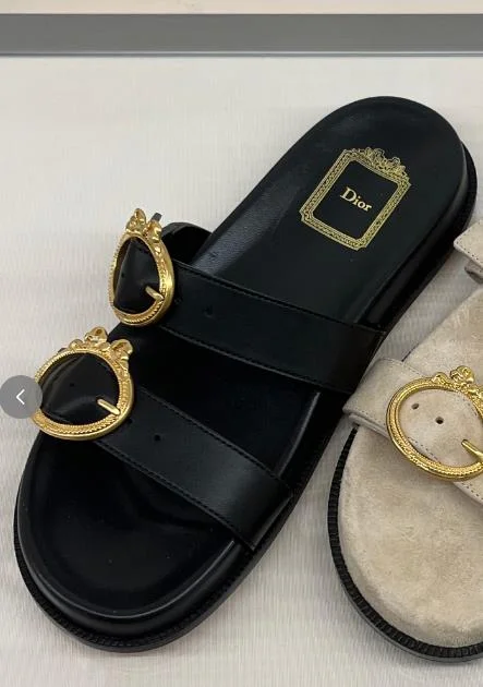 Dior Women Sandals Black - 1