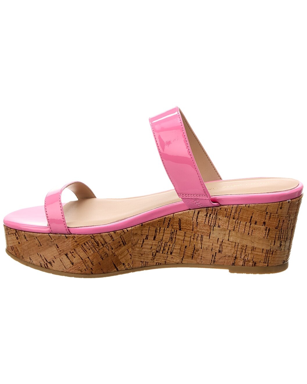 Stuart Weitzman Boardwalk 65 Patent Wedge Sandal - 2