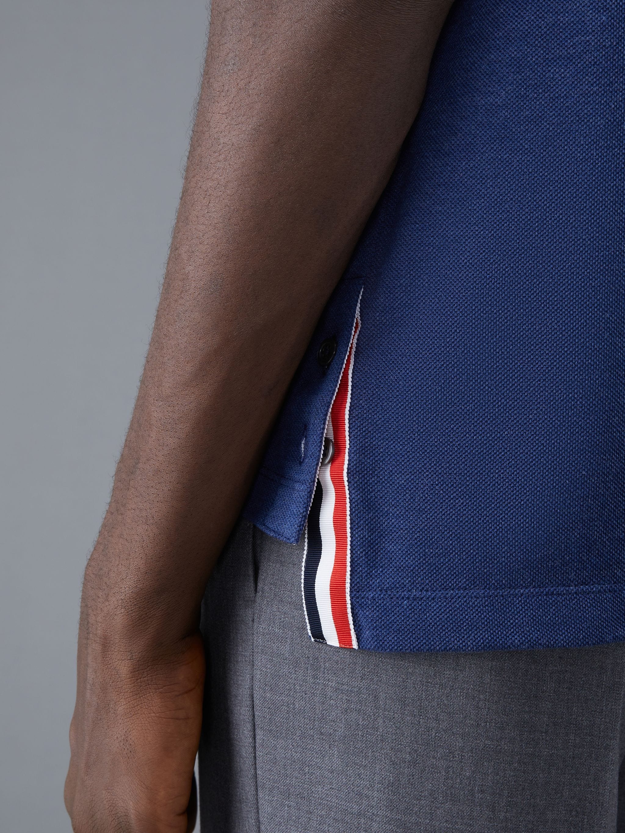 Solid Fine Pique Oversized Short Sleeve Polo - 6
