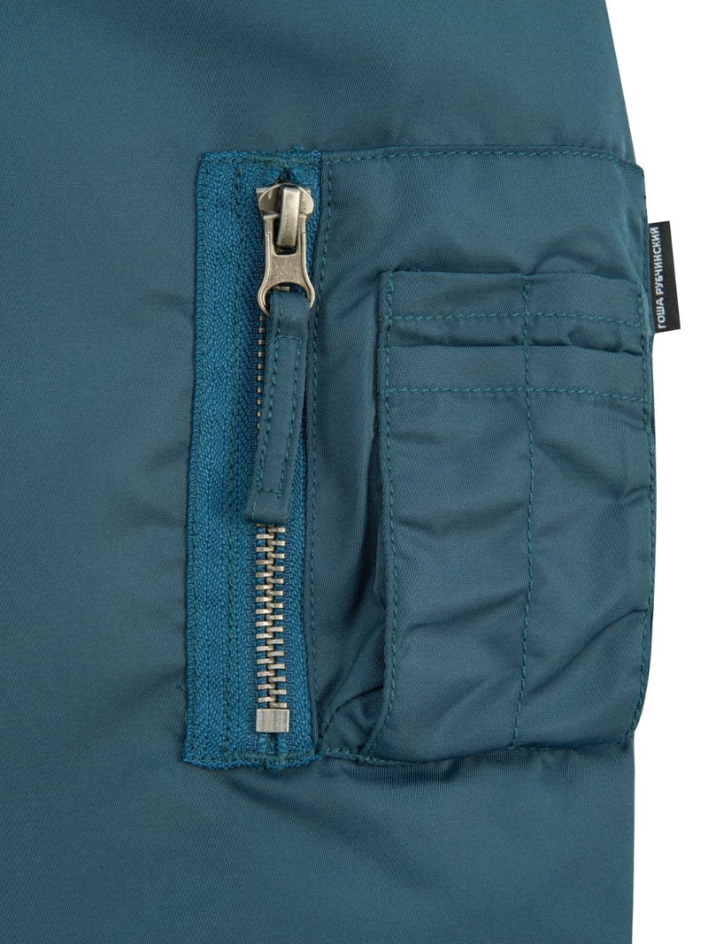 padded sleeve-pocket bomber jacket 4