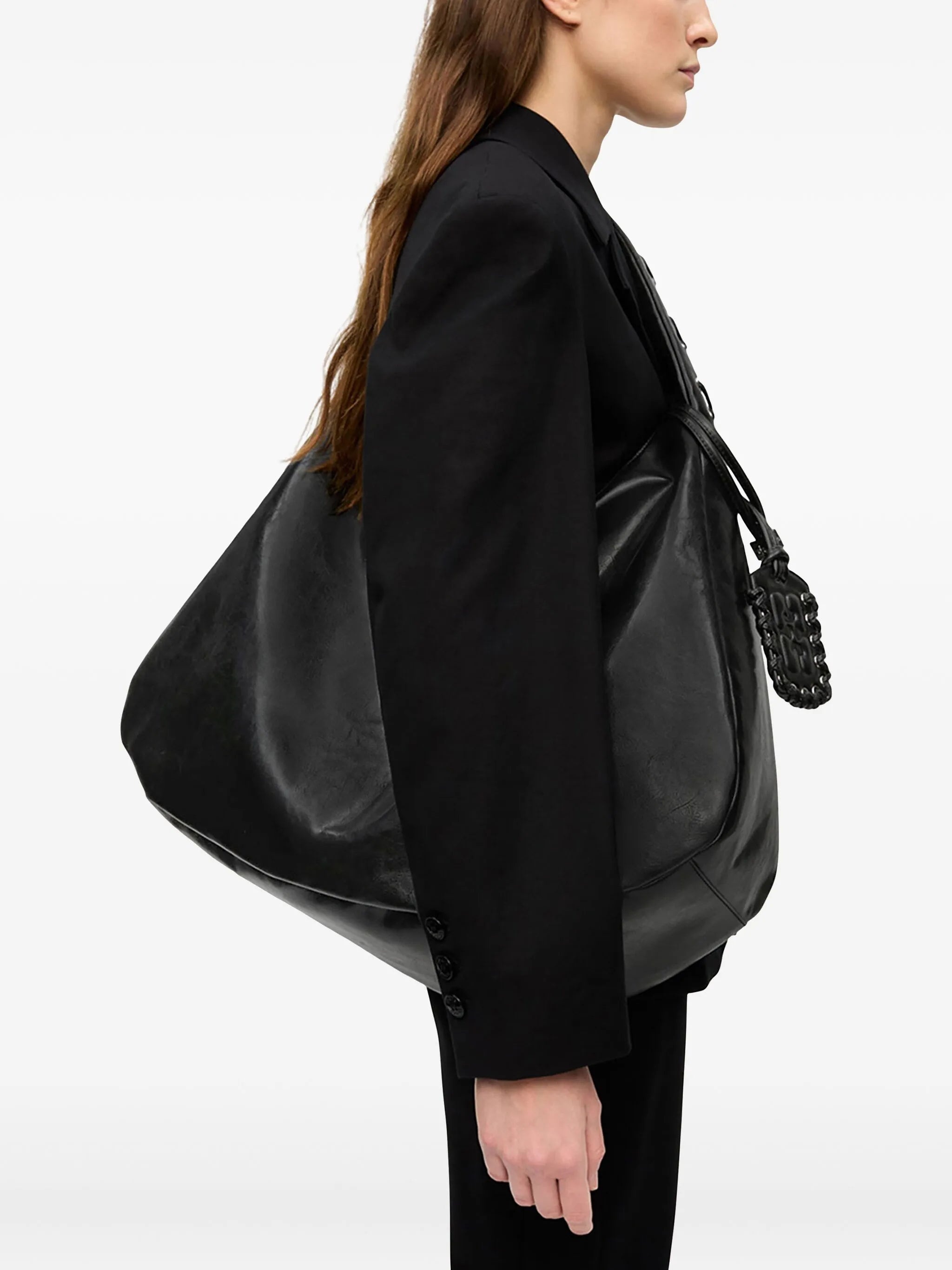 XXL Leather Shoulder Bag - 2