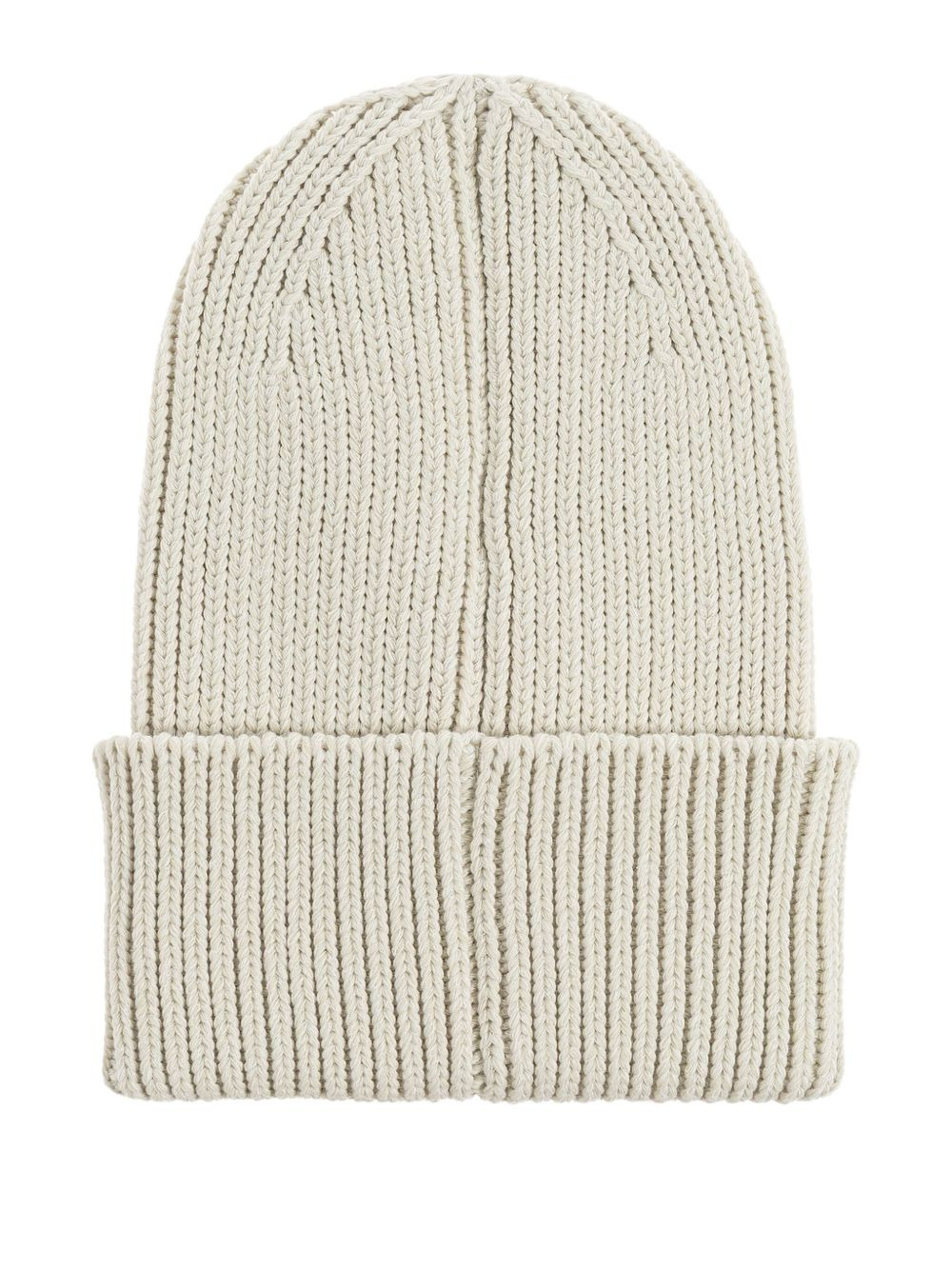 logo-patch ribbed beanie - 2