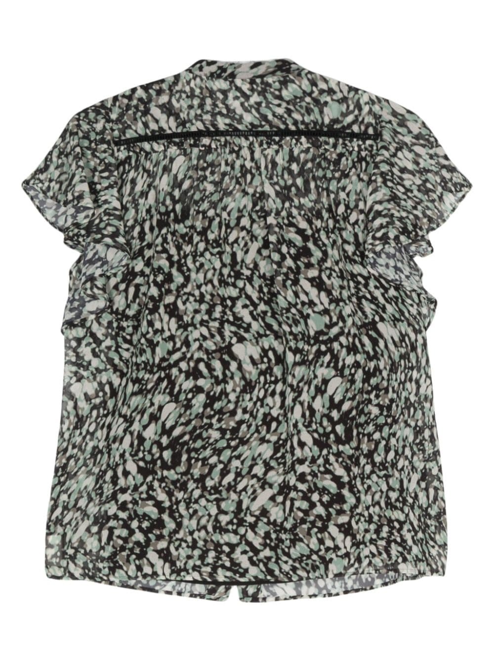 graphic-print ruched-detail shirt - 2