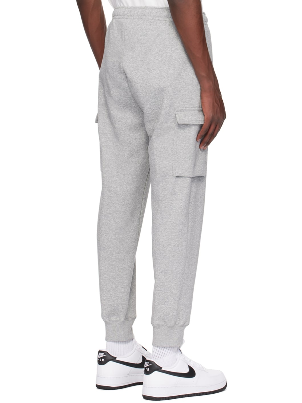 Gray Embroidered Cargo Pants - 3